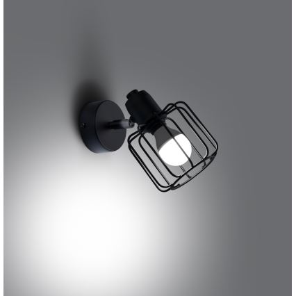 Wall spotlight BELUCI 1xE14/40W/230V black