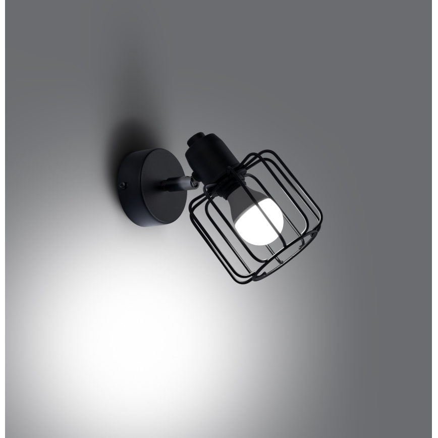 Wall spotlight BELUCI 1xE14/40W/230V black