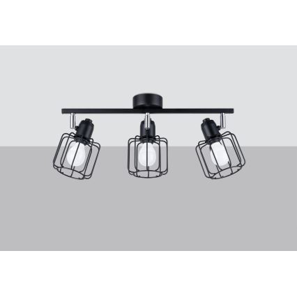 Spotlight BELUCI 3xE14/40W/230V black