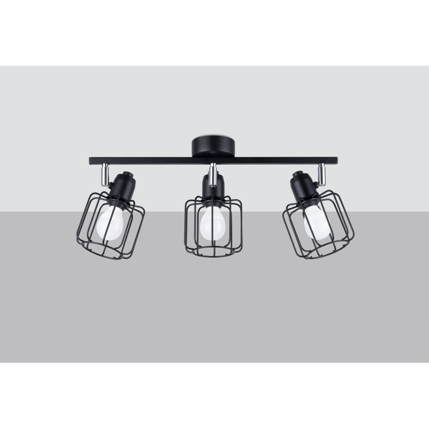 Spotlight BELUCI 3xE14/40W/230V black