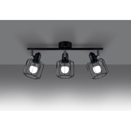 Spotlight BELUCI 3xE14/40W/230V black