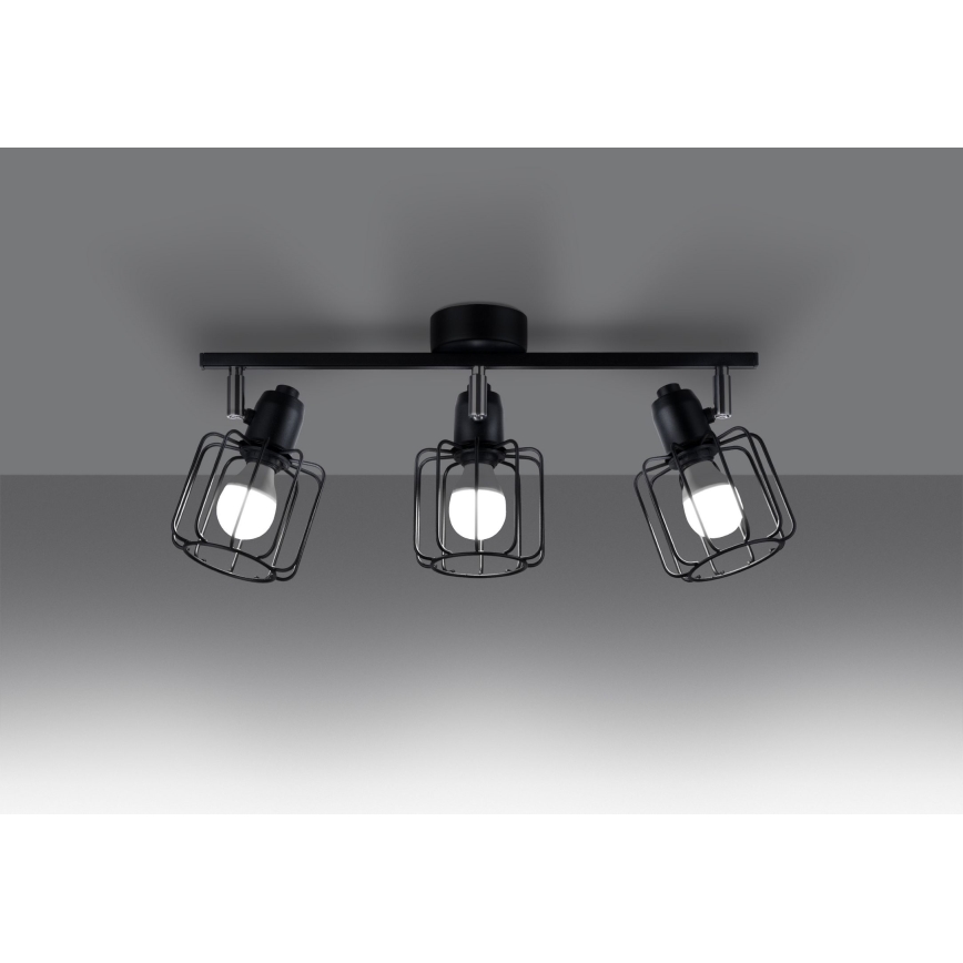 Spotlight BELUCI 3xE14/40W/230V black