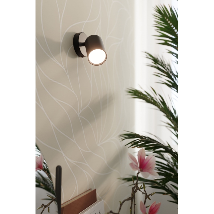 Wall spotlight LEMMI 1xGU10/40W/230V black