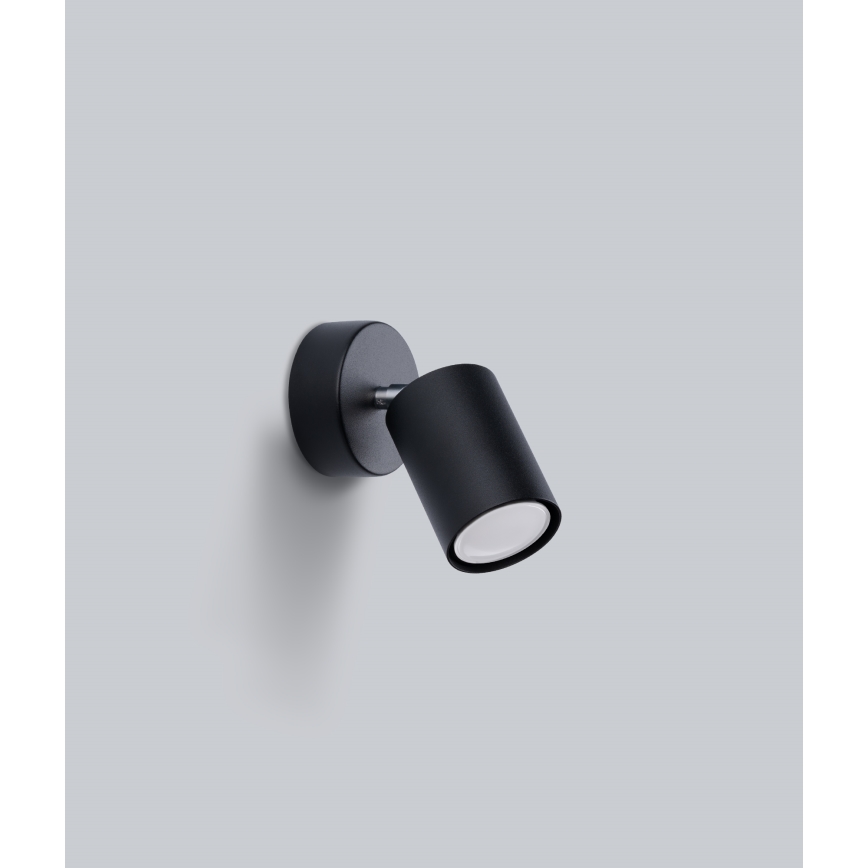 Wall spotlight LEMMI 1xGU10/40W/230V black