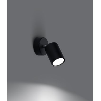 Wall spotlight LEMMI 1xGU10/40W/230V black