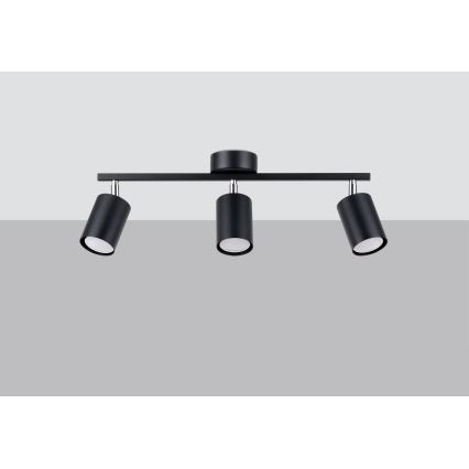 Spotlight LEMMI 3xGU10/40W/230V black