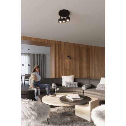 Wall lamp SAVAR 1xE27/60W/230V black