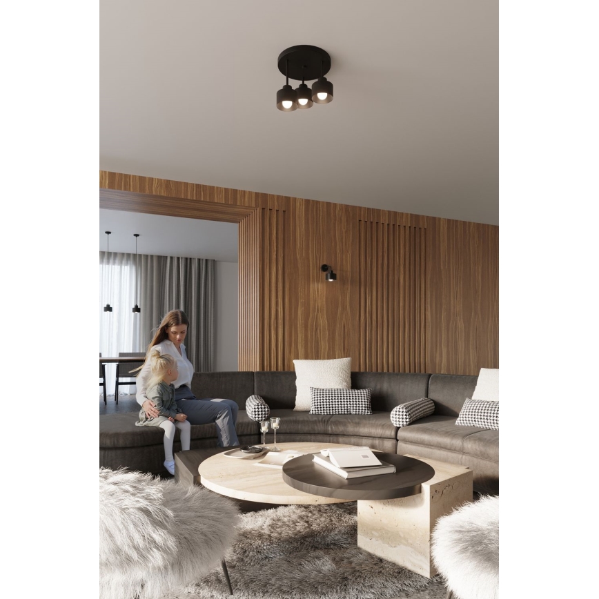 Wall lamp SAVAR 1xE27/60W/230V black