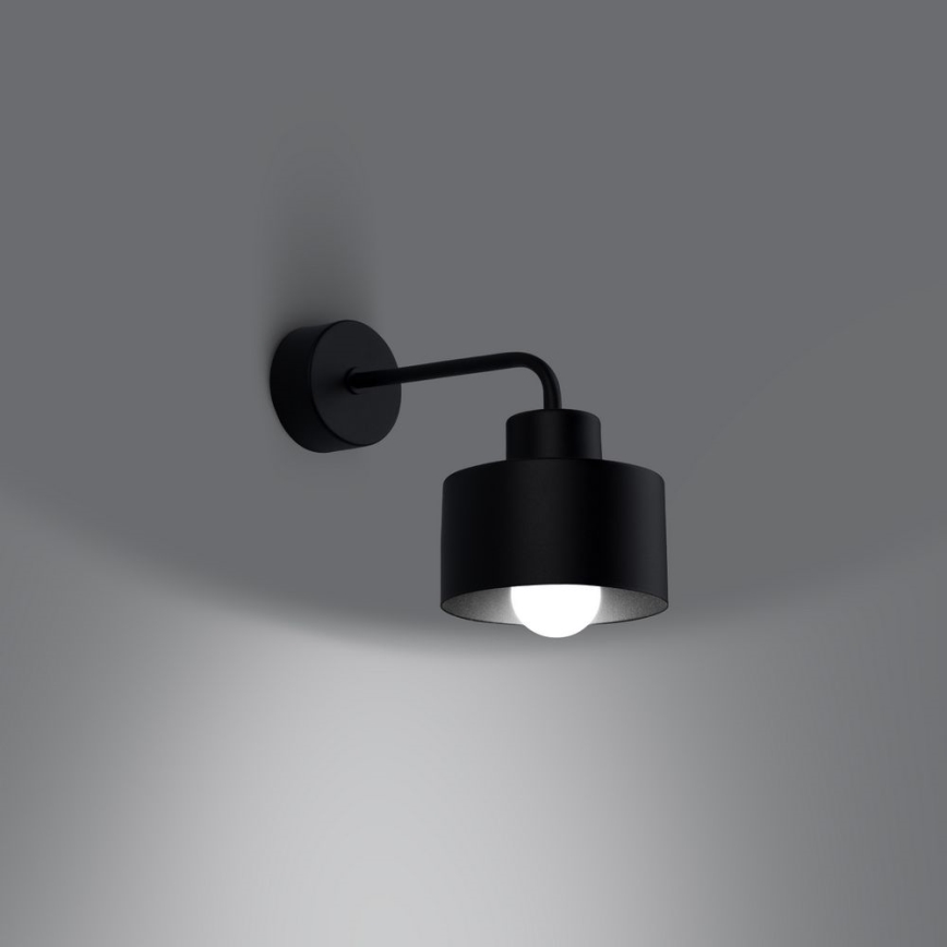 Wall lamp SAVAR 1xE27/60W/230V black