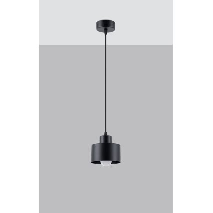 Chandelier on a string SAVAR 1xE27/60W/230V black
