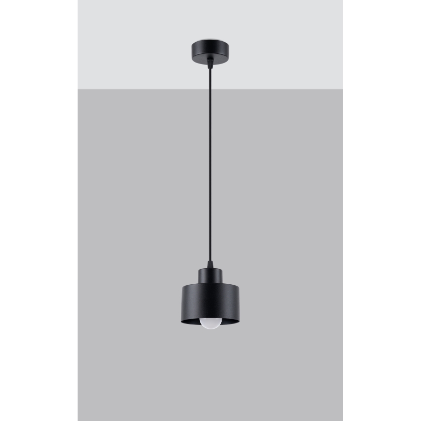 Chandelier on a string SAVAR 1xE27/60W/230V black