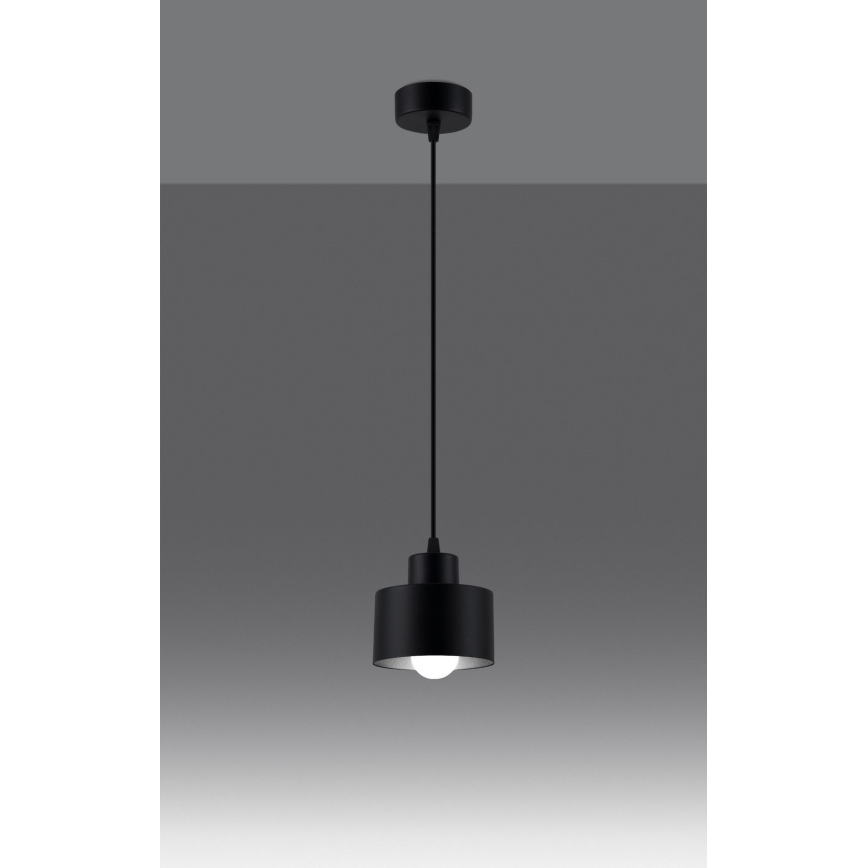 Chandelier on a string SAVAR 1xE27/60W/230V black