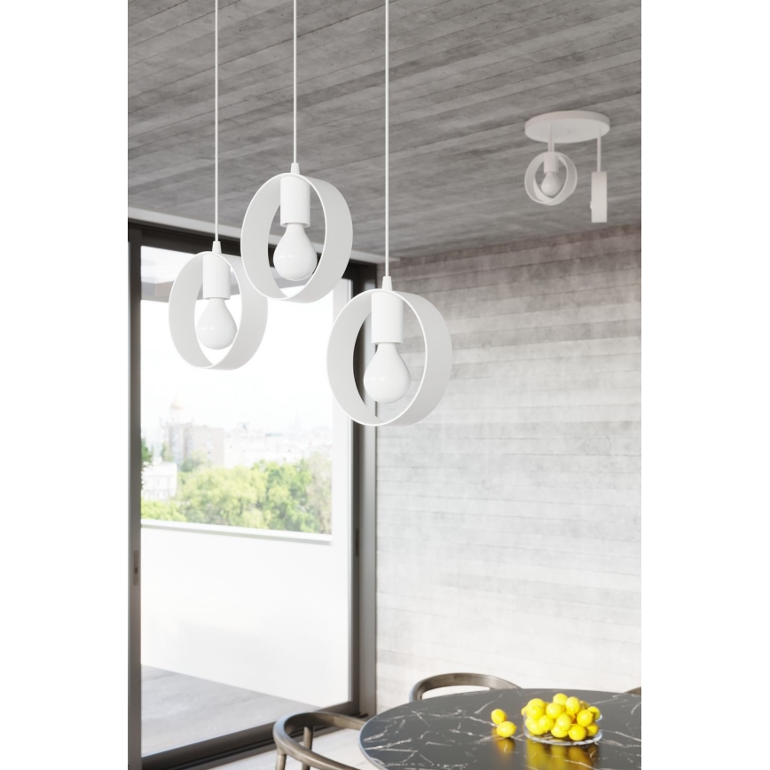 Chandelier on a string TITRAN 1xE27/60W/230V white
