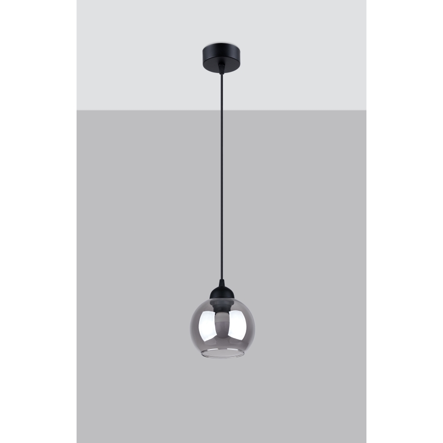 Chandelier on a string ALINO 1xE27/60W/230V black