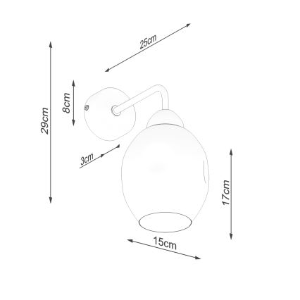 Wall lamp FILLAN 1xE27/60W/230V black