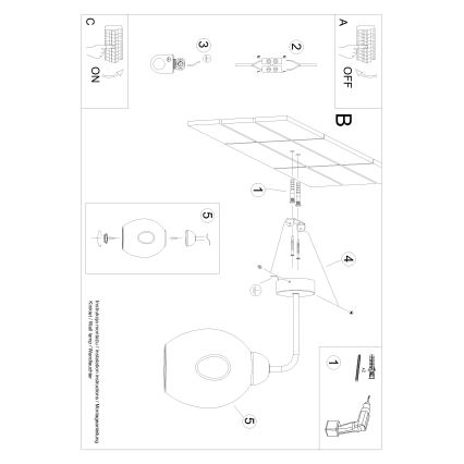 Wall lamp FILLAN 1xE27/60W/230V black