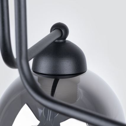 Chandelier on a pole FILLAN 3xE27/60W/230V black
