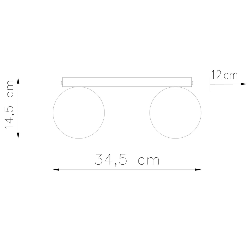 Ceiling light YOLI 2xG9/12W/230V white