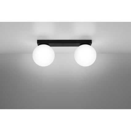 Ceiling light YOLI 2xG9/12W/230V black
