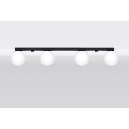 Ceiling light YOLI 4xG9/12W/230V black