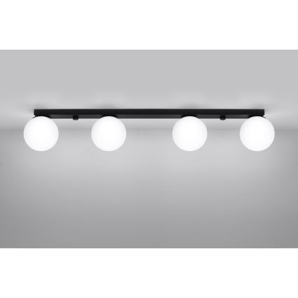 Ceiling light YOLI 4xG9/12W/230V black