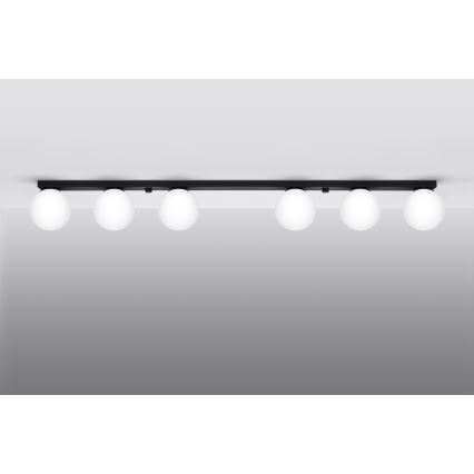 Ceiling light YOLI 6xG9/12W/230V black