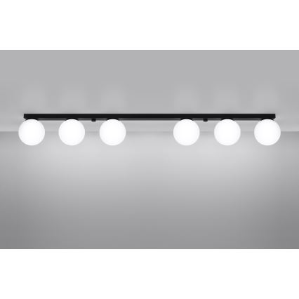 Ceiling light YOLI 6xG9/12W/230V black