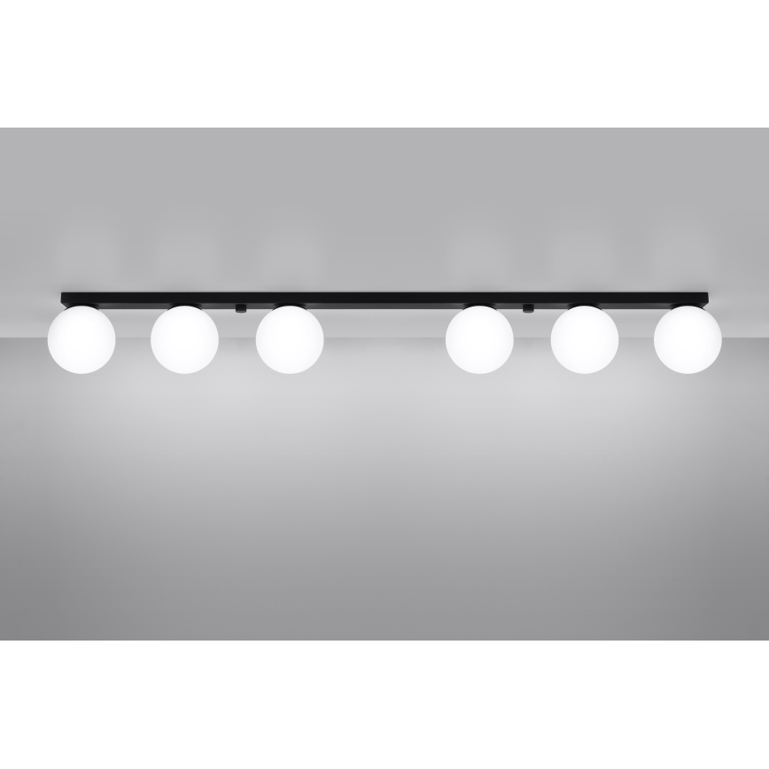 Ceiling light YOLI 6xG9/12W/230V black