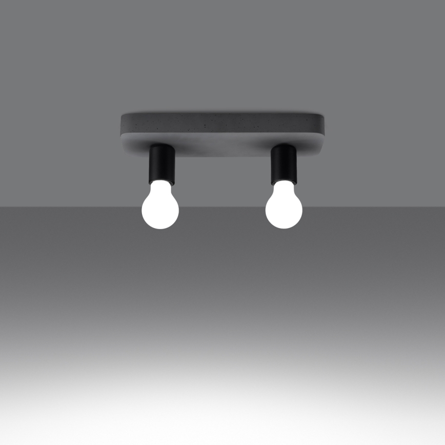 Spotlight TAVO 2xE27/15W/230V concrete