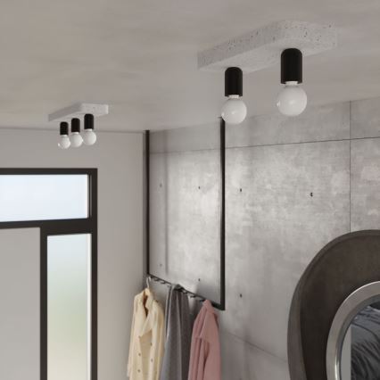 Spotlight TAVO 2xE27/15W/230V concrete