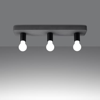 Spotlight TAVO 3xE27/15W/230V concrete