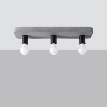 Spotlight TAVO 3xE27/15W/230V concrete