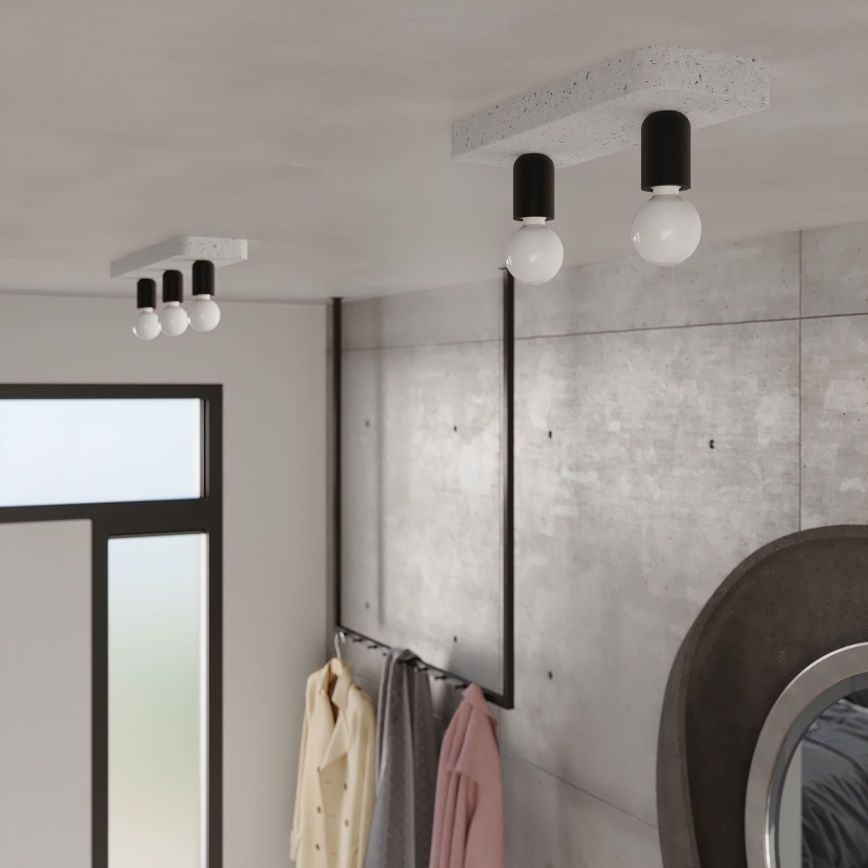 Spotlight TAVO 3xE27/15W/230V concrete