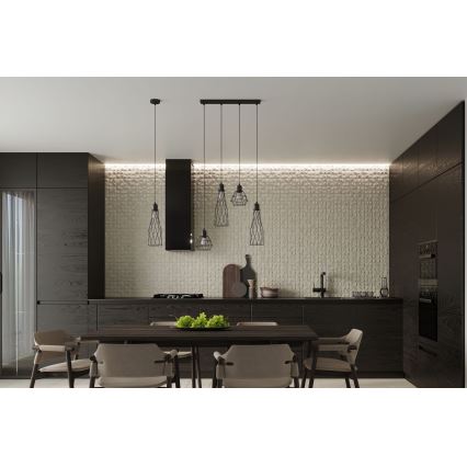 Chandelier on a string SUBA 1xE27/15W/230V black