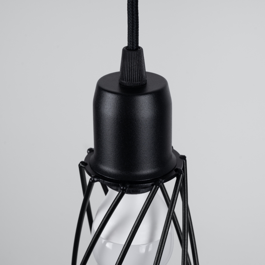 Chandelier on a string SUBA 1xE27/15W/230V black