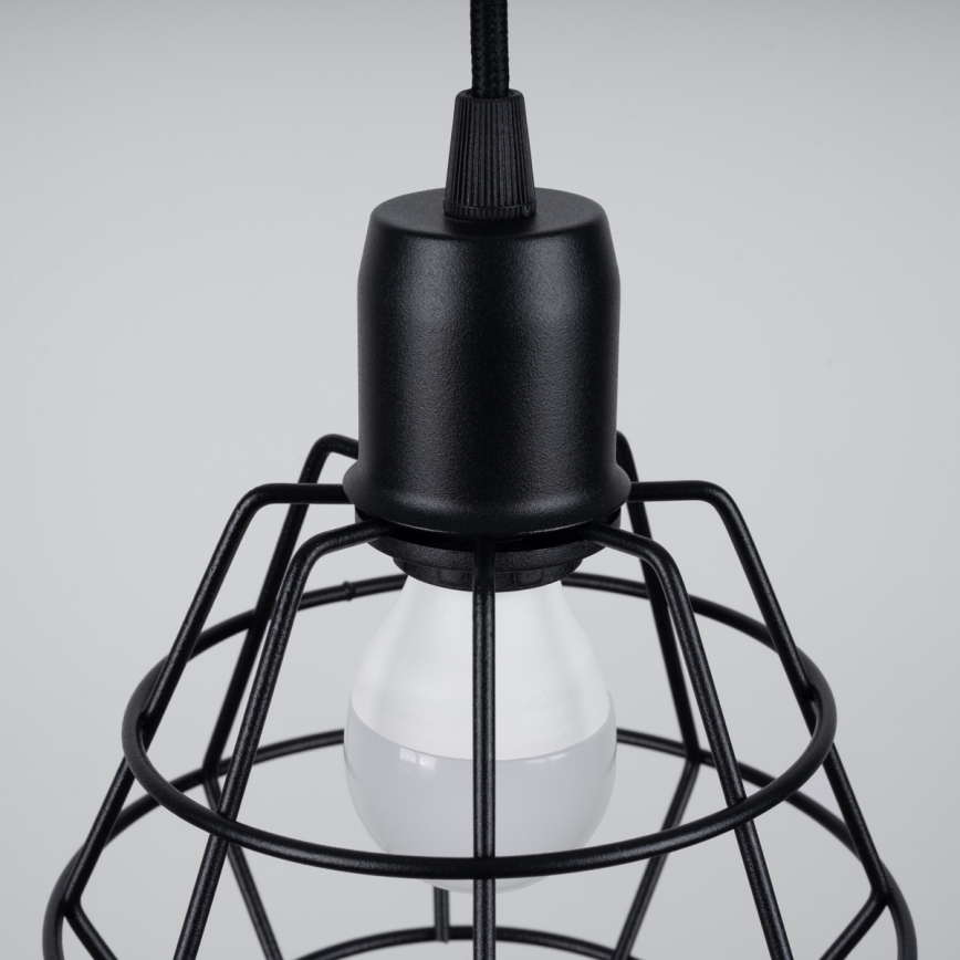 Chandelier on a string SUBA 3xE27/15W/230V black