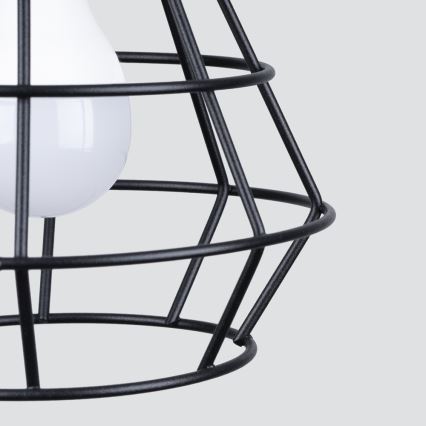 Chandelier on a string SUBA 4xE27/15W/230V black