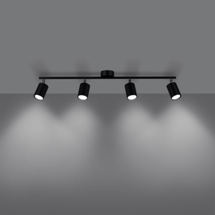 Spotlight LEMMI 4xGU10/10W/230V black