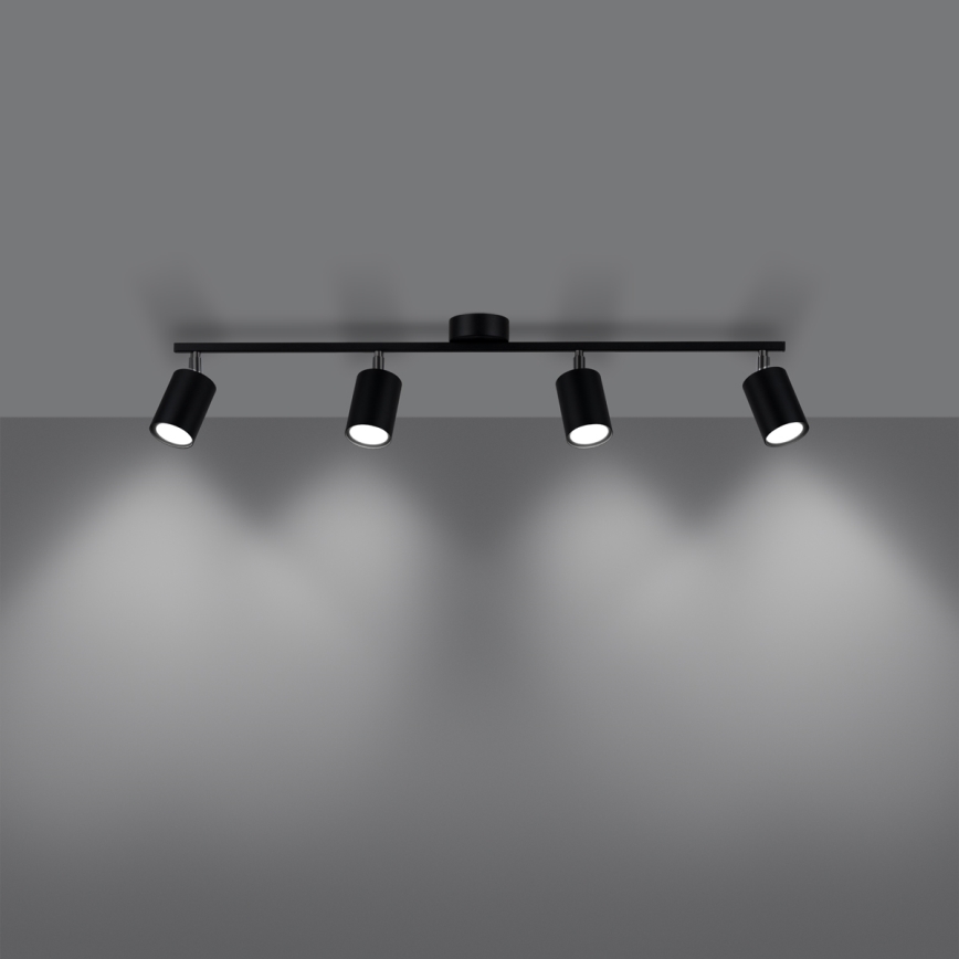 Spotlight LEMMI 4xGU10/10W/230V black