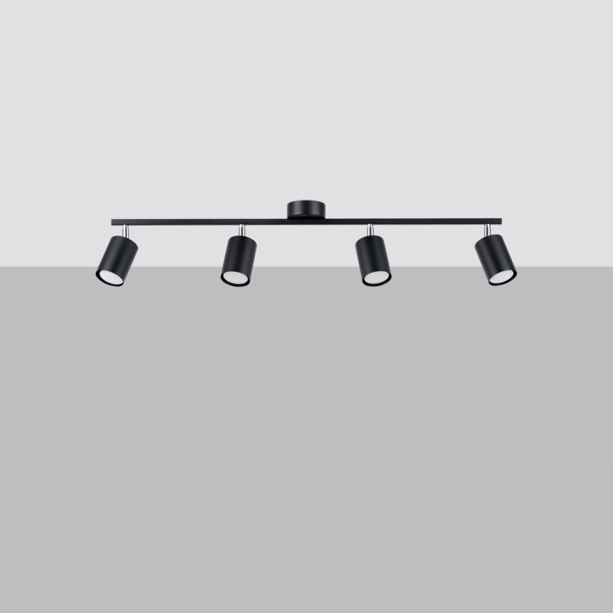 Spotlight LEMMI 4xGU10/10W/230V black
