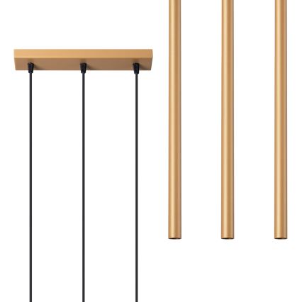Chandelier on a string PASTELO 3xG9/8W/230V gold