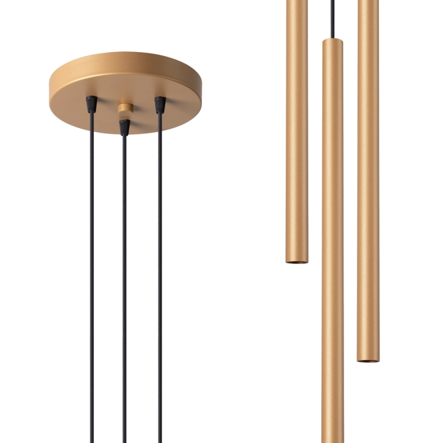 Chandelier on a string PASTELO 3xG9/8W/230V gold