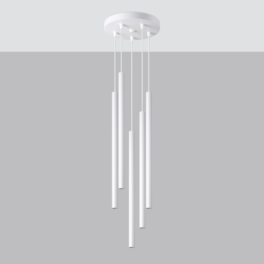 Chandelier on a string PASTELO 5xG9/8W/230V white