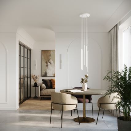 Chandelier on a string PASTELO 5xG9/8W/230V white