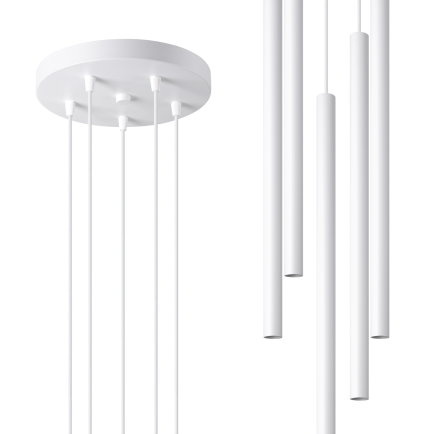 Chandelier on a string PASTELO 5xG9/8W/230V white