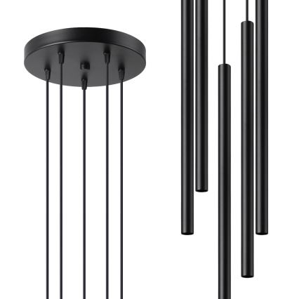 Chandelier on a string PASTELO 5xG9/8W/230V black