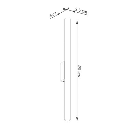 Wall light PASTELO 2xG9/8W/230V gold