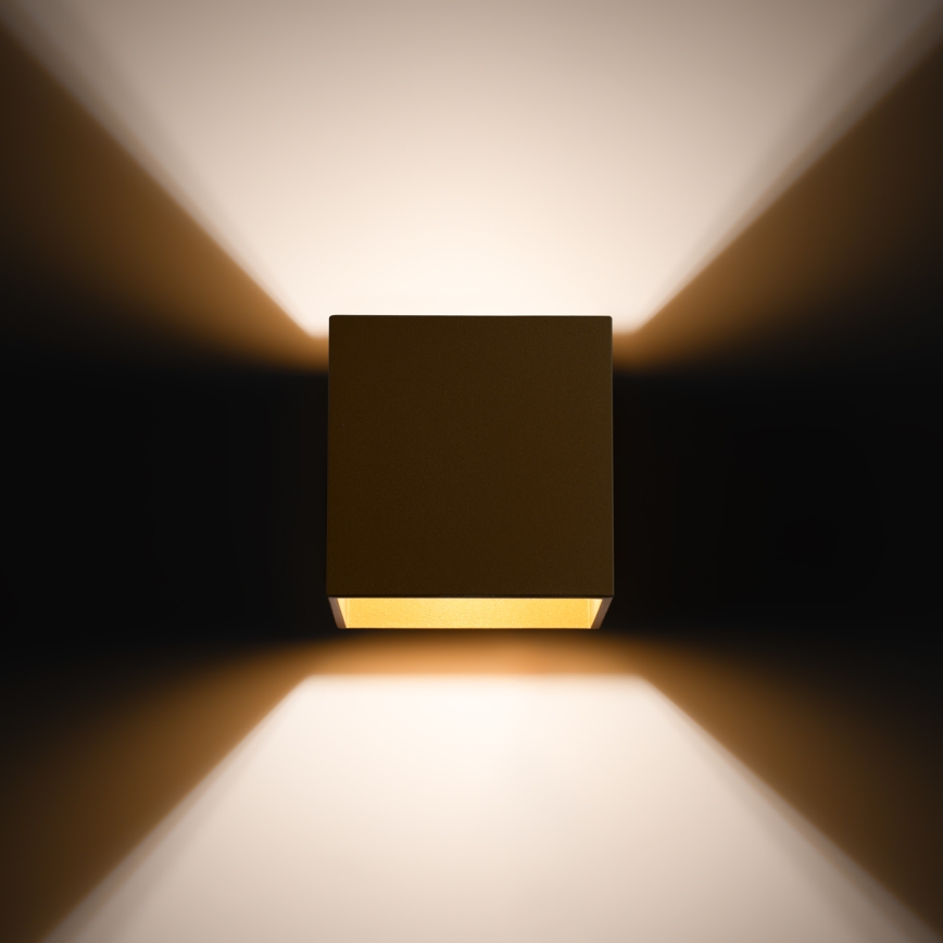 Wall spotlight QUAD 1xG9/8W/230V gold