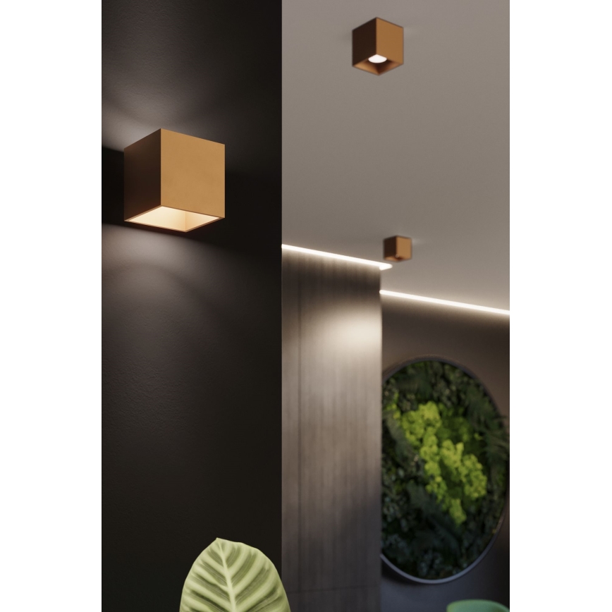 Wall spotlight QUAD 1xG9/8W/230V gold