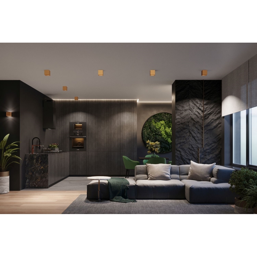Wall spotlight QUAD 1xG9/8W/230V gold